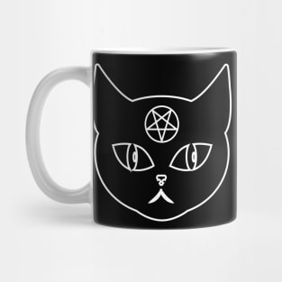 Cute Occult Satanic Cat Mug